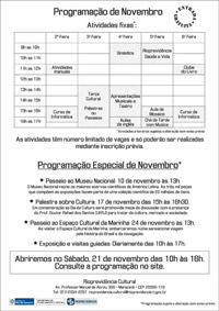 Programação Novembro 2009