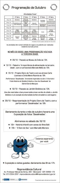 Programação Outubro 2010