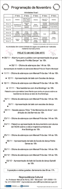 Programação Novembro 2010