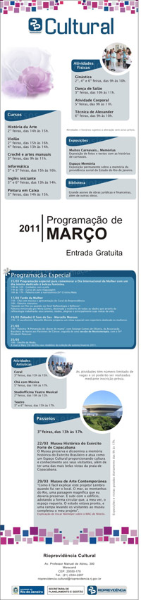Programação Março 2011