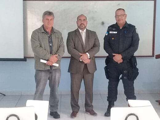 Escola de Educação Previdenciária visita 25º BPM